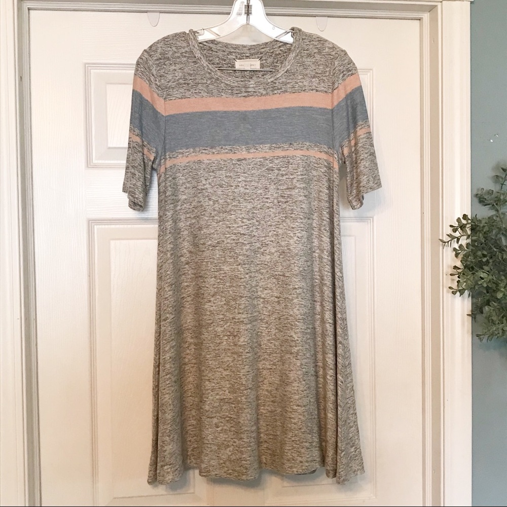 Lou & Grey t-shirt striped swing dress size XS